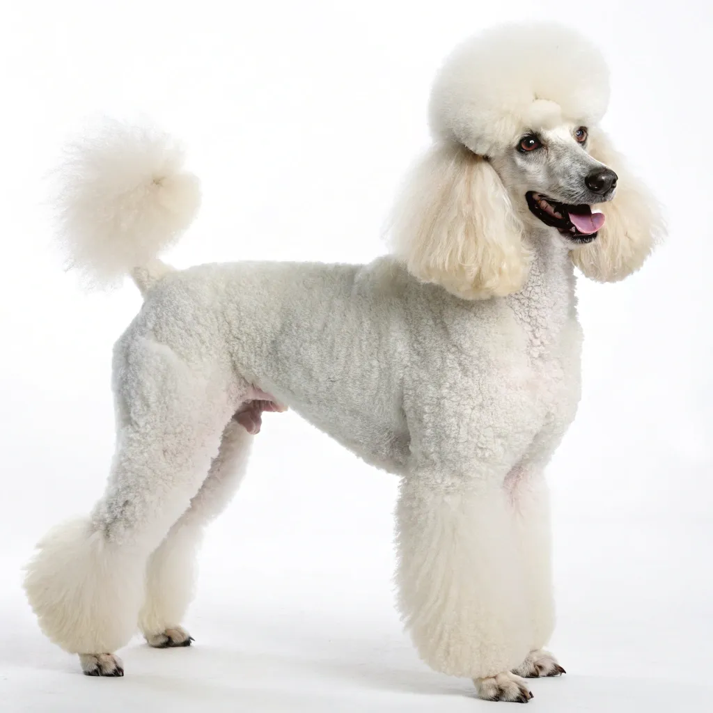 Lucy the Poodle after grooming